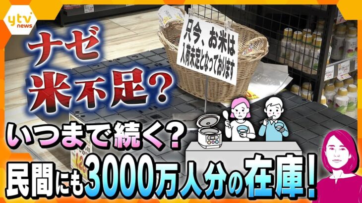 【イブスキ解説】ナゼ異例のコメ不足…吉村知事は備蓄米の放出を要望するも政府は慎重な姿勢…民間にも3000万人分の在庫が！