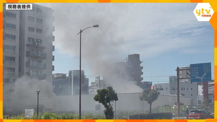 【映像】大阪市西区の下水処理施設で爆発　市職員ら3人ケガも命に別条なし　原因を調査