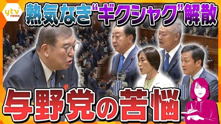 【ヨコスカ解説】“戦後最短”の解散　異例ずくめの短期決戦　与野党ともに苦悩　自民は裏金問題などで公認を巡り亀裂？　野党も候補者の一本化が難航