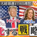 米大統領選ラストスパート！激戦州で攻防続く　浮動票をどう取り込む？　変化するハリス氏・トランプ氏の戦略【ウェークアップ】