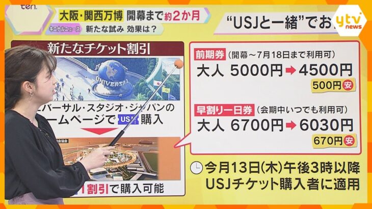 USJチケット購入で、入場チケット割引　タクシー不足対策でライドシェア倍増へ　万博の新たな試み