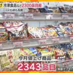 【3月も値上げラッシュ】冷凍食品など2000品目超の食品が値上げ　実質賃金は3年連続マイナス