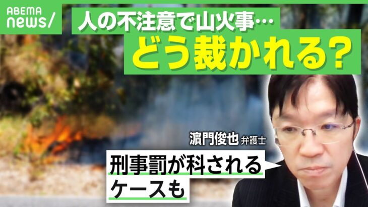 【法的責任は？】実は自然発火は少ない？日本の山火事の原因は“人の不注意がほとんど”…罰の重さを決める“失火責任法”とは｜アベヒル