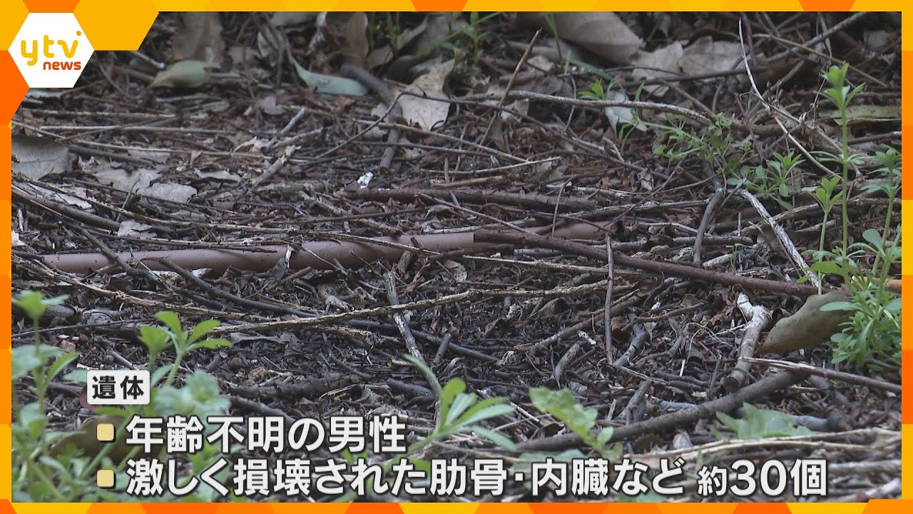 遊歩道でポリ袋に入った男性の遺体　激しく損壊された状態　肋骨や内臓など遺体の一部30個ほどが袋に