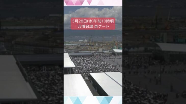 ↑リアルタイム配信はこちら↑5月28日(水)朝の万博会場東ゲート #shorts #読売テレビニュース #大阪関西万博 #万博