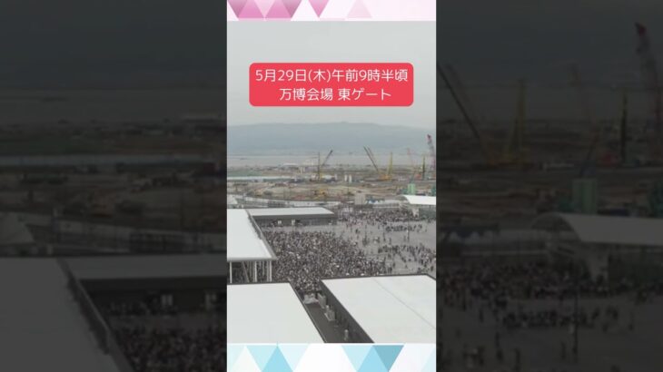 ↑リアルタイム配信はこちら↑5月29日(木)朝の万博会場東ゲート #shorts #読売テレビニュース #大阪関西万博 #万博