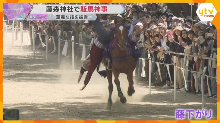 「思ったより速くてすごい」敵から身を隠したり、落馬を装ったり…華麗な馬術を披露する『駈馬神事』　