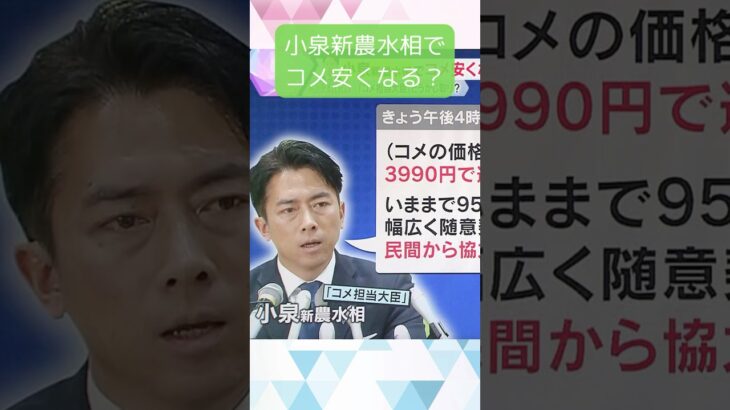 ↑解説動画はコチラ↑「コメ担当大臣」どう舵取り？#shorts #読売テレビニュース