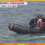 大雨の季節を前に自衛隊や警察などが合同で水難救助訓練　由良川の増水想定しドローンによる捜索　京都・舞鶴市