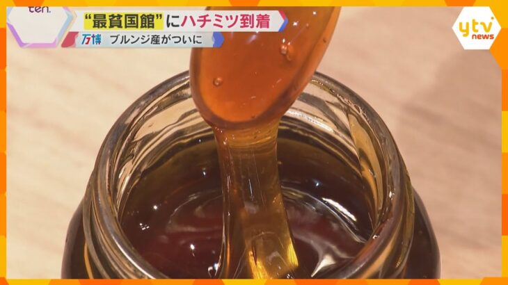 【万博】「お花感が強い」「濃厚」世界最貧国「ブルンジ」ブースで提供される特産品のハチミツ到着