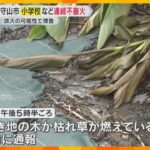 「木か枯れ草が燃えている」小学校や空き地で連続不審火、校内の掲示物も　放火の可能性　滋賀・守山市