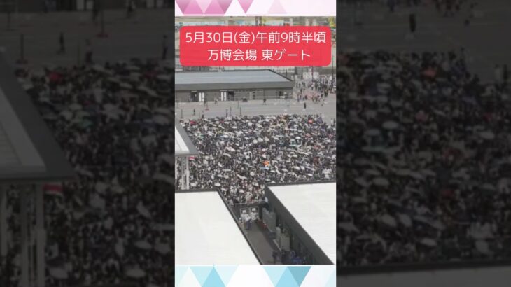 ↑リアルタイム配信はこちら↑日差しがあり、日傘もチラホラ… #shorts #読売テレビニュース #大阪関西万博 #万博