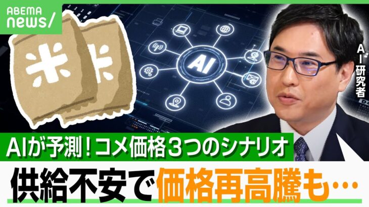 【3つのシナリオ】コメ価格をAI予測！備蓄米放出でどうなる？農業政策の分岐点「根本的な変革をしないと変わらない」｜アベヒル