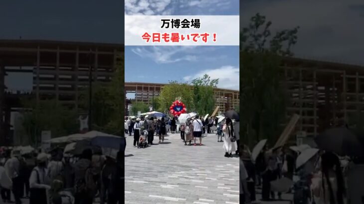 ↑現在の会場内は？↑ 6/18(水)お昼の万博会場内はとっても暑い！#読売テレビニュース #大阪関西万博 #万博