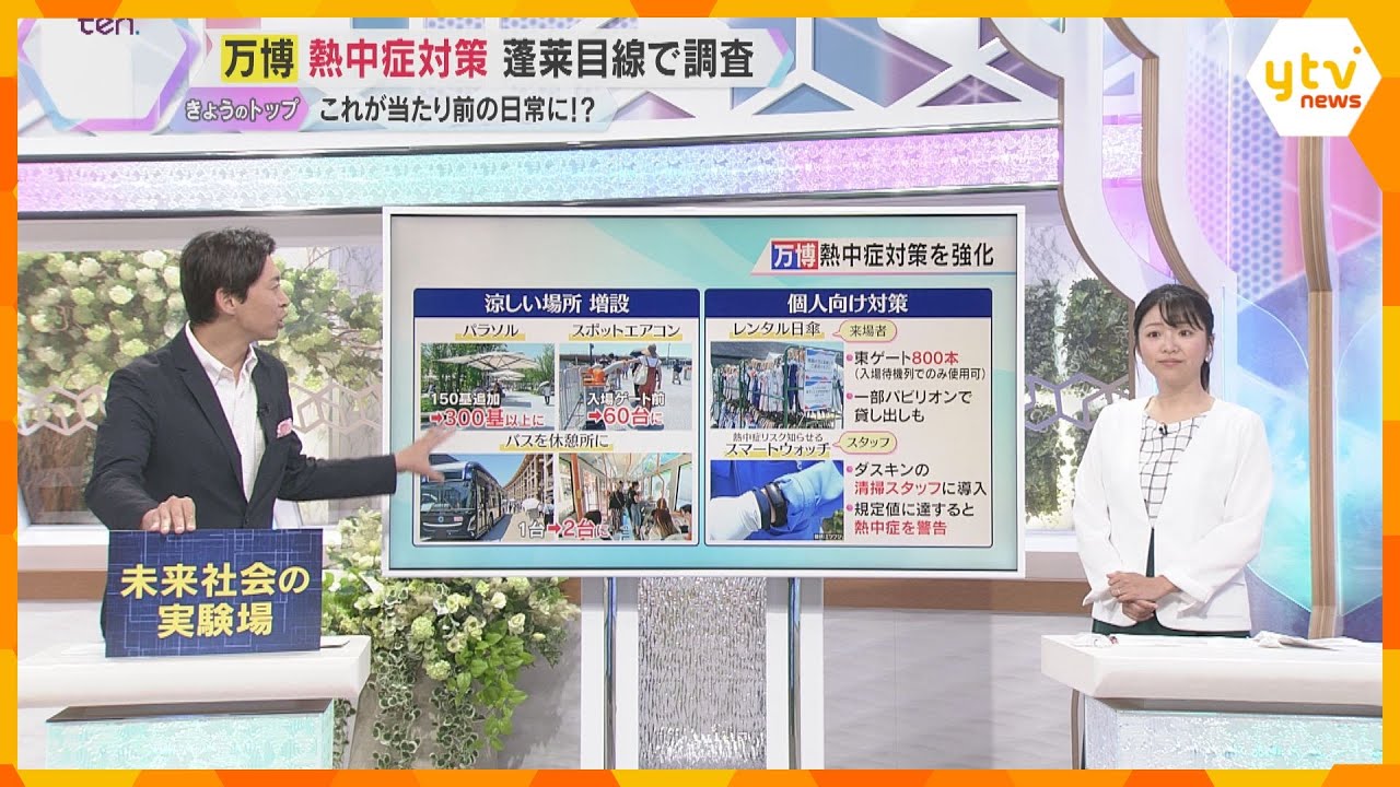 【解説】梅雨明けて早々暑い　6月なのに猛暑日を記録　万博では未来型「クール」取り組みの熱中症対策