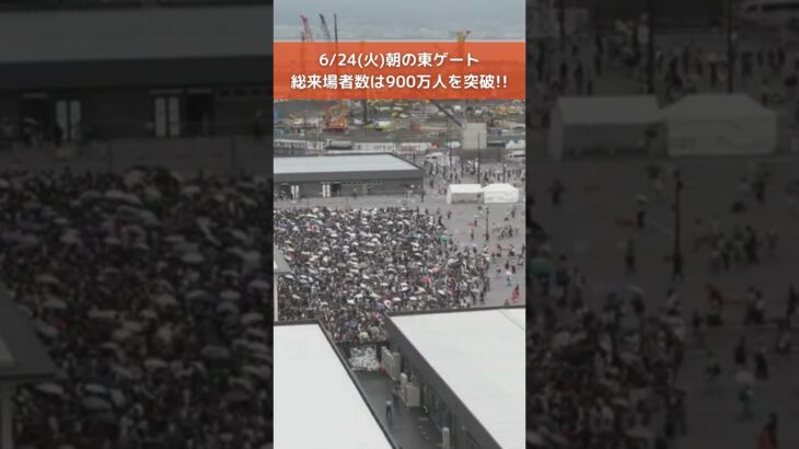 ↑リアルタイム配信はこちら↑ 6月24日(火)朝の万博会場東ゲート #読売テレビニュース #大阪関西万博 #万博
