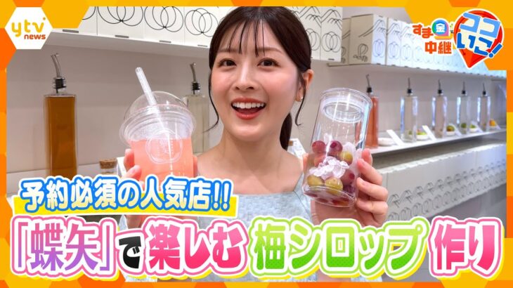 京都観光にオススメ！予約必須の人気店「蝶矢」で自分だけの梅シロップ作り体験！【す・またん！】