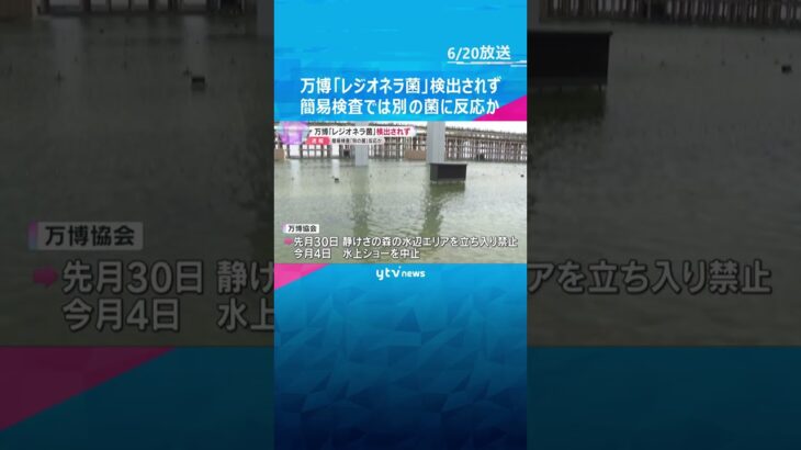 万博「レジオネラ菌」検出されず　簡易検査では“別の菌”に反応か　今後、水上ショーの再開など検討　#shorts #読売テレビニュース