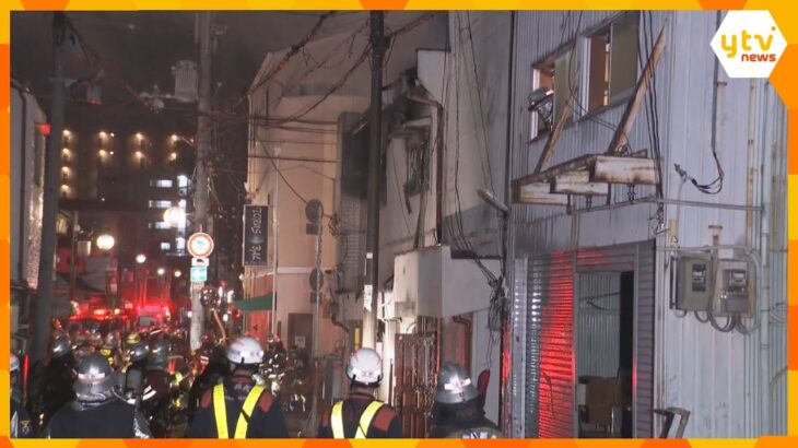 建物火災で男性１名ケガ　隣接する建物に延焼か　火元の建物で店舗開設のため工事　大阪・生野区