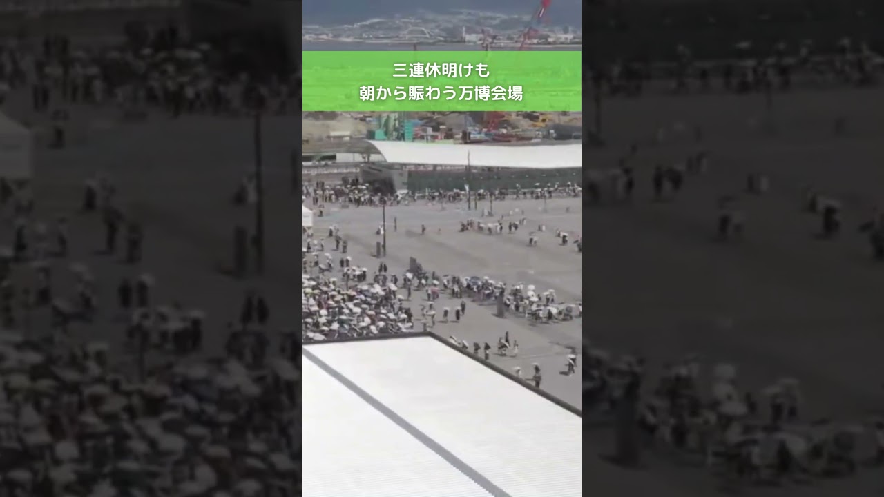 ↑リアルタイム配信はこちら↑ 7月22日(火)朝の万博会場東ゲート #読売テレビニュース #大阪関西万博 #万博