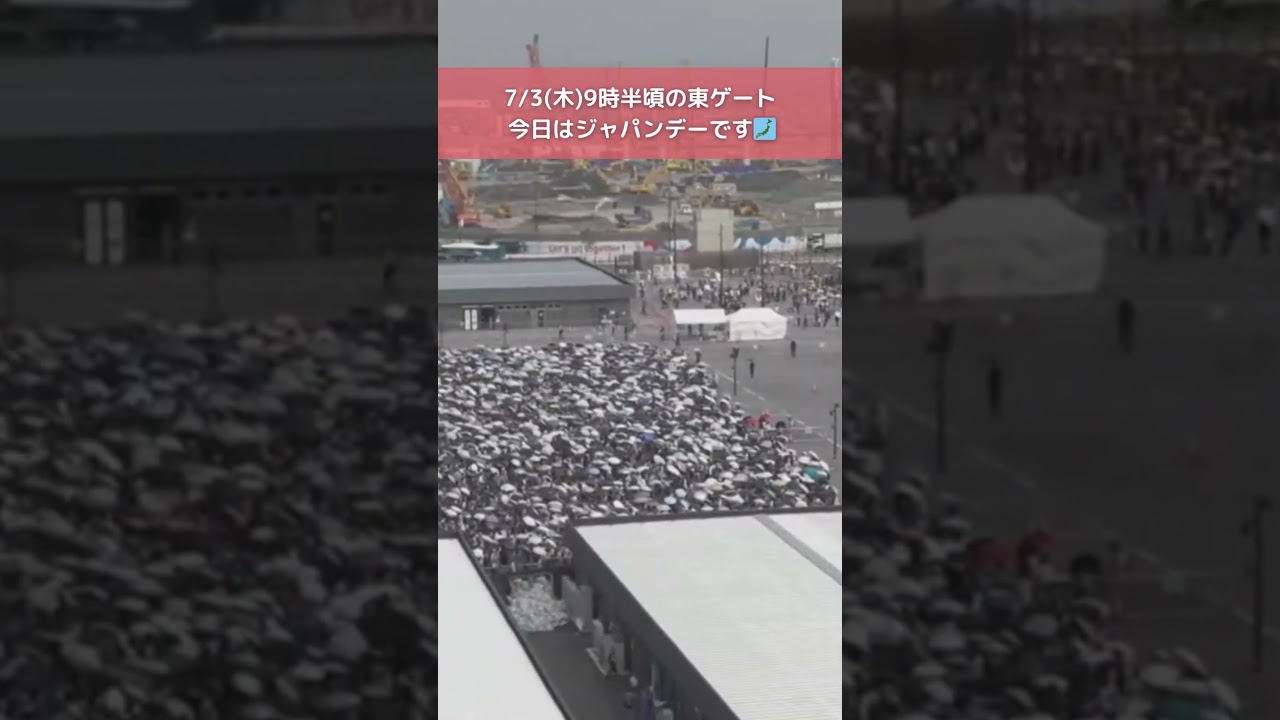 ↑リアルタイム配信はこちら↑ 7月3日(木)朝の万博会場東ゲート #読売テレビニュース #大阪関西万博 #万博