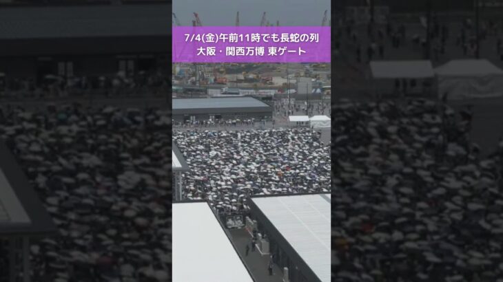 ↑リアルタイム配信はこちら↑ 7月4日(金)朝の万博会場東ゲート #読売テレビニュース #大阪関西万博 #万博