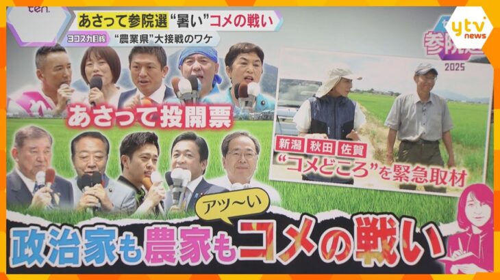【ヨコスカ解説】コメをめぐり“暑い”戦い…新潟では高温に強い品種開発　一人区の「コメどころ」で大接戦も