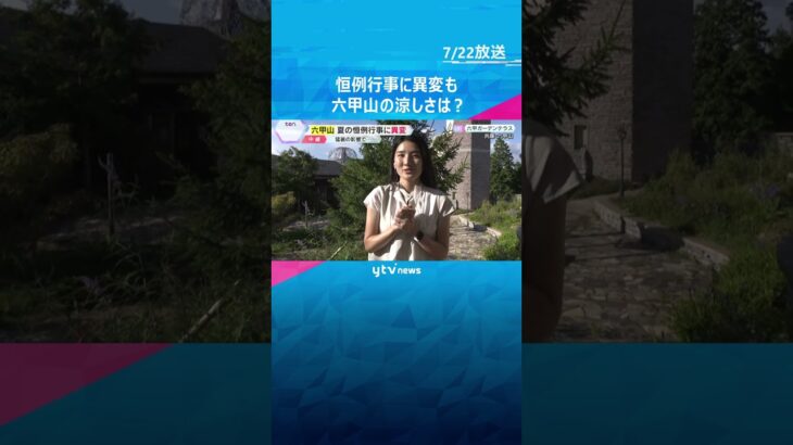 夏の恒例行事「氷室開き」の氷が溶ける暑さ…六甲山に登場したのは顔の2倍もある「巨大かき氷」神戸市　#shorts　#読売テレビニュース　
