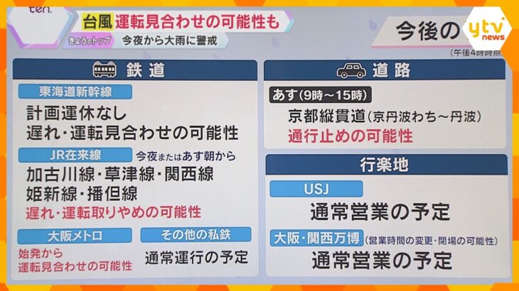 【台風15号】JRや私鉄など鉄道に影響　計画運休や運転見合わせの可能性も　最新の交通情報に注意