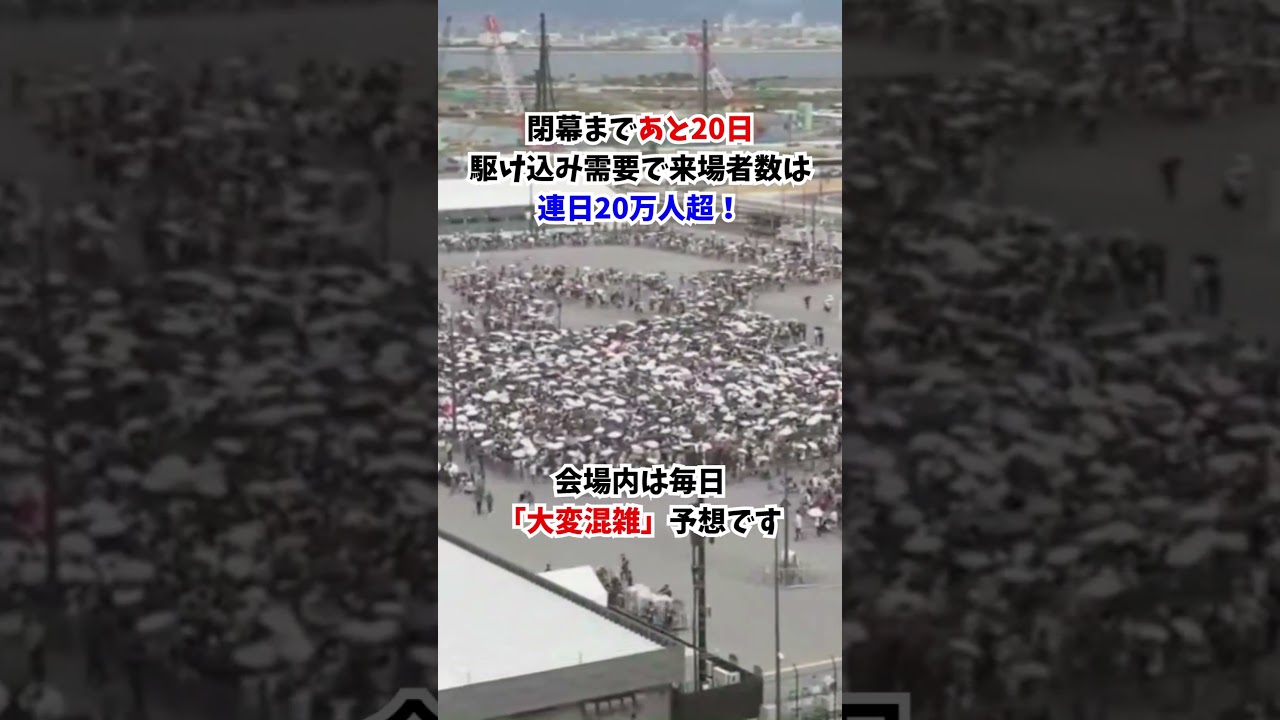 【閉幕まで残り20日】万博会場東ゲート 祝日の朝(9/23 午前10時すぎに撮影)#大阪関西万博 #万博 #読売テレビニュース
