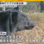 【クマ対策】人里への出没を防ぐため「柿の木伐採」　兵庫県で対策会議、斎藤知事は対策に意欲を示す　
