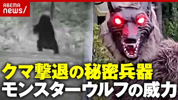 【オオカミの声で撃退】逃げ出す動物映像で検証「クマに一番効果がある」モンスターウルフの実力｜ABEMA的ニュースショー
