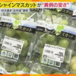 シャインマスカットが“異例の安さ”　国は海外生産認める方向で検討…生産地は「ありえない」と猛抗議