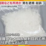 大麻や覚醒剤を営利目的で所持・販売の疑いで男を逮捕・起訴　レターパックで薬物を送るなどしていたか