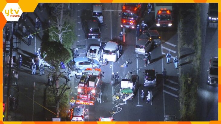 【速報】死亡した78歳男性が運転する乗用車が後方から次々と衝突か…国道で計14台が絡む多重事故　2～6歳の子ども含む18人ケガ　兵庫・加古川市