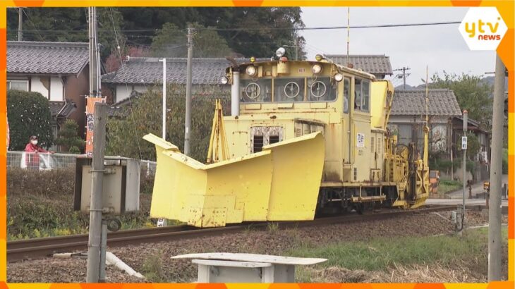 本格的な雪のシーズンの前に「除雪車」の試運転　京都丹後鉄道　去年の冬は令和で最多の8回出動
