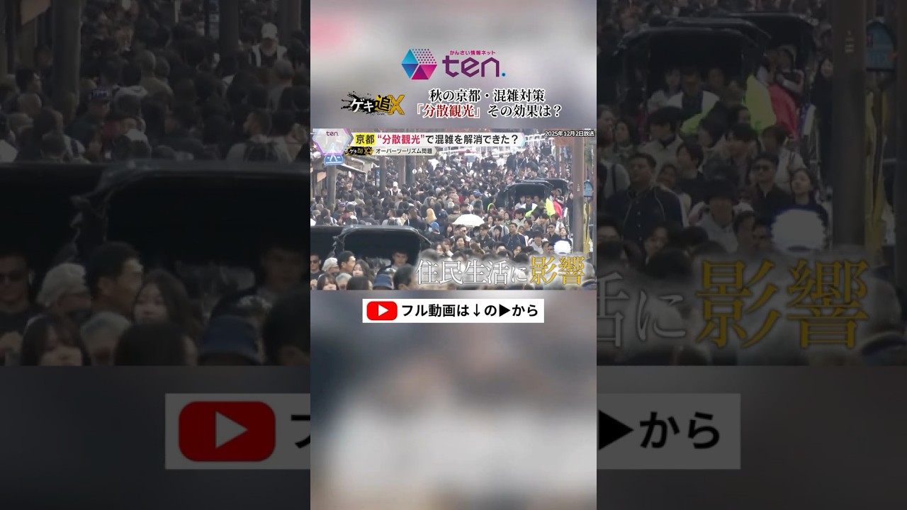 観光客の行先をどう分散するのか？秋の京都・混雑対策のカギは“分散”#京都 #京都観光#読売テレビニュース