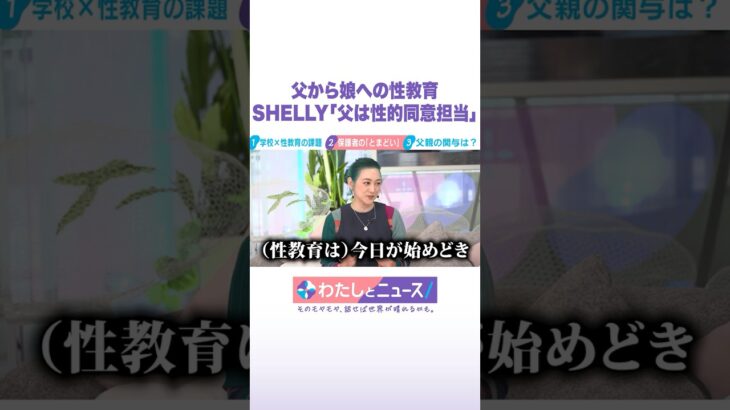 父から娘への性教育 SHELLY「父は性的同意担当」 #わたしとニュース #Shorts