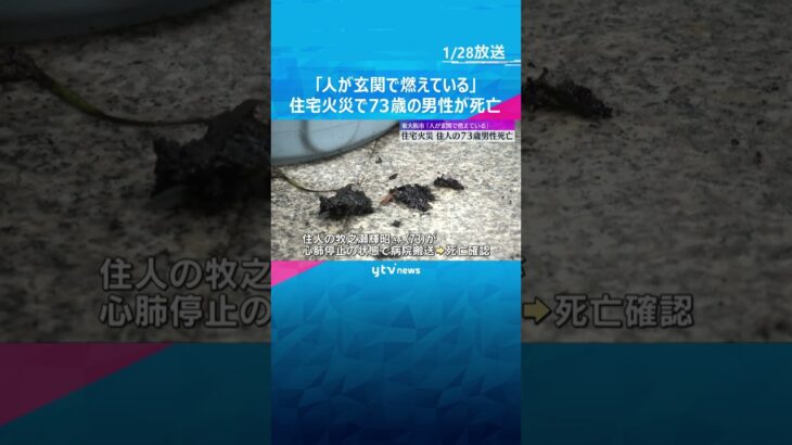 「熱い」叫び声が…料理をしていた73歳男性が死亡　台所に置かれていた電気ストーブのコードが焼ける　#shorts　#読売テレビニュース