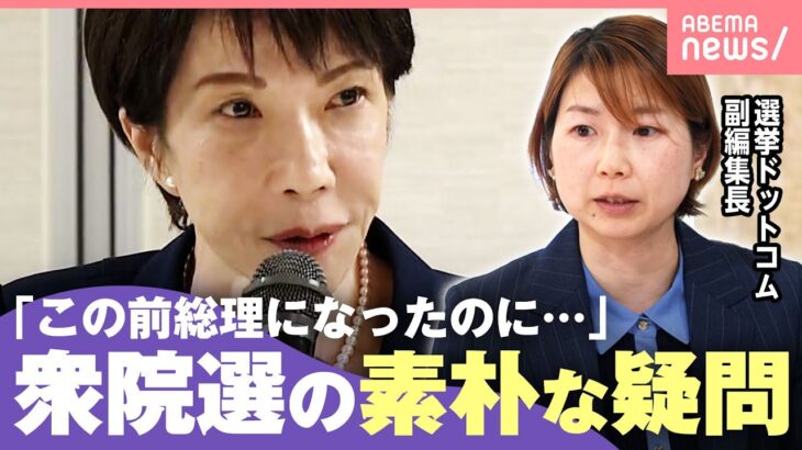 【衆院選】何を問われる選挙？連立解消に新党設立…投票先どう選ぶ？有権者の素朴な疑問 選挙ドットコム副編集長が徹底解説｜わたしとニュース