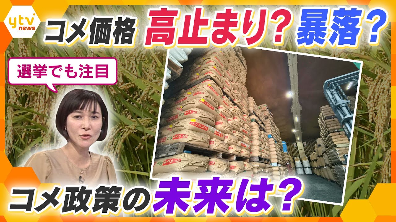 【ヨコスカ解説】衆院選争点「コメ政策」価格どうなる？　安定的消費・持続可能な生産に必要な政策とは…【かんさい情報ネットten./ヨコスカ目線】