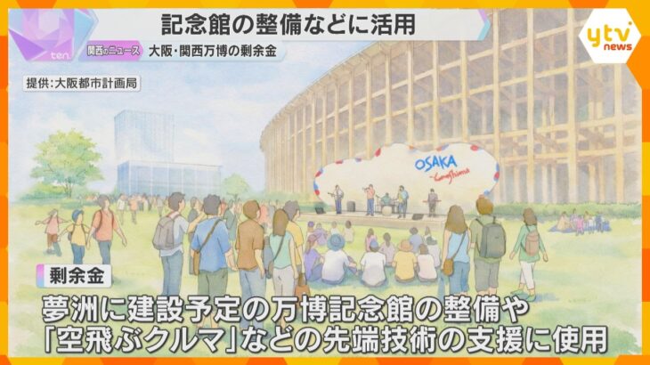 万博の剰余金　記念館の整備などに活用「空飛ぶクルマ」など先端技術の支援も　グッズの売り上げ好調