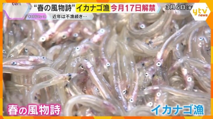 「少しでも大きくして…」春の訪れを告げる「イカナゴ漁」解禁は3月17日　近年記録的な不漁続く