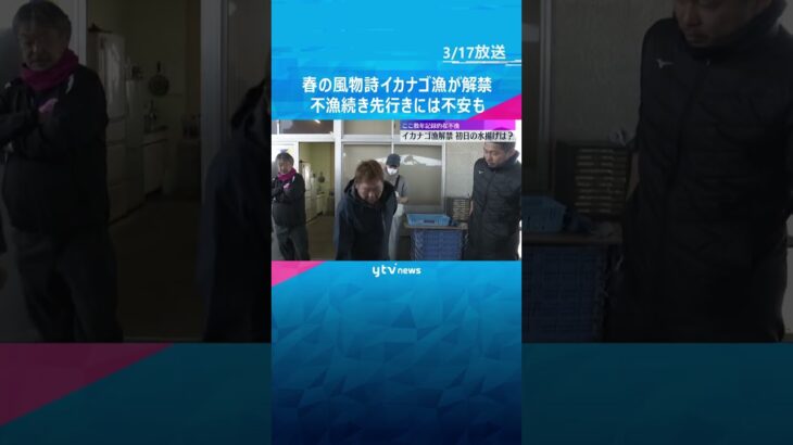 「ひとまず漁を始められてよかった」春の風物詩「イカナゴ漁」解禁　記録的な不漁続き先行きには不安も　#shorts　#読売テレビニュース