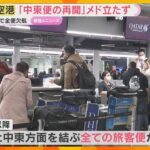 イラン情勢緊迫化で“全便欠航”　関西空港「中東便の運航再開メド立たず」 事態の長期化への懸念示す