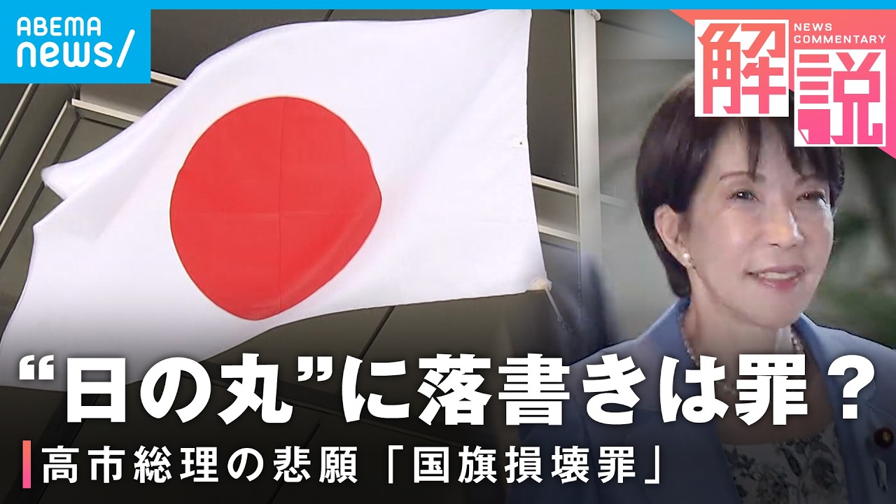 【国旗損壊罪】なぜ今？国会で法案成立を目指す思惑とは？罰則対象の“線引き”どうなる？┃政治部 小手川太朗記者