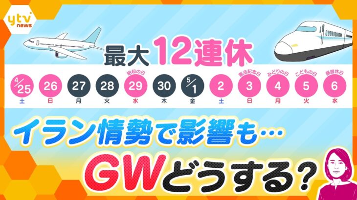 【イブスキ解説】イラン情勢がGWを直撃　燃油高騰と旅行・お出かけへの影響は【かんさい情報ネットten.】
