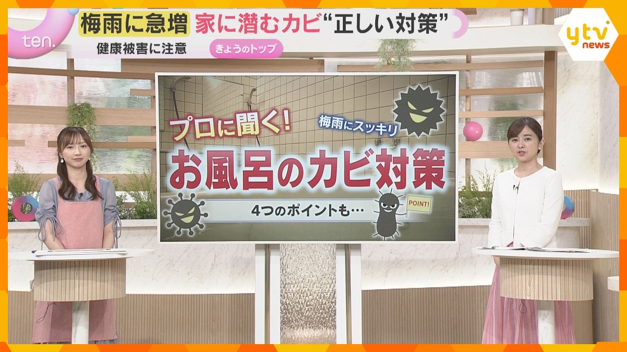 梅雨に急増『カビ対策』貼るだけグッズが人気 今からできる正しい対処法は?風呂を守る4つのポイント