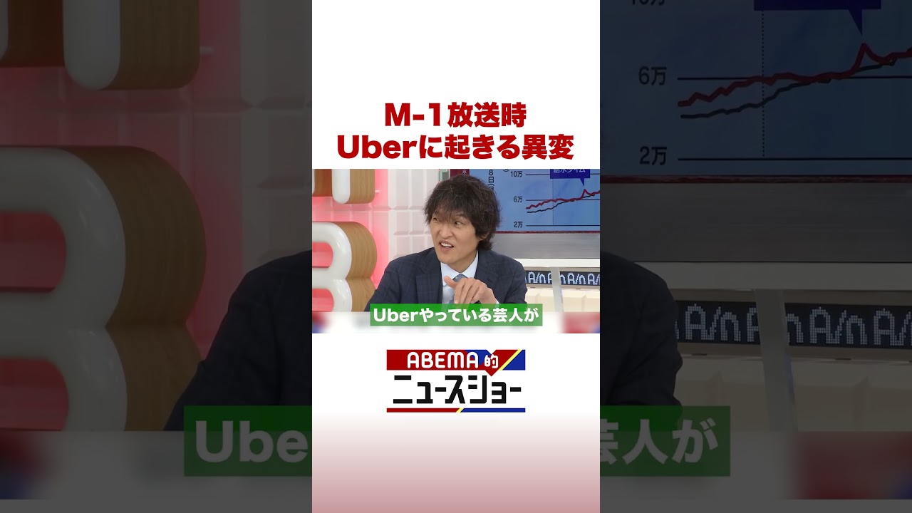 M-1放送時 Uberに起きる異変 #ABEMA的ニュースショー #Shorts