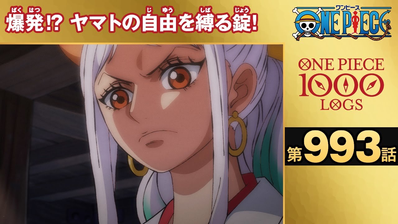 無料one Piece 第993話 爆発 ヤマトの自由を縛る錠 原作1000話突破記念 気ままに ワンピース ひとつなぎの秘宝を求めて